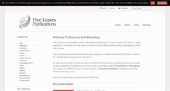 Desktop Screenshot of fiveleaves.co.uk