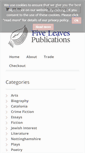 Mobile Screenshot of fiveleaves.co.uk
