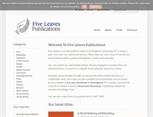 Tablet Screenshot of fiveleaves.co.uk